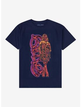 Plus Size Billie Eilish Graffiti Logo Boyfriend Fit Girls T-Shirt, , hi-res