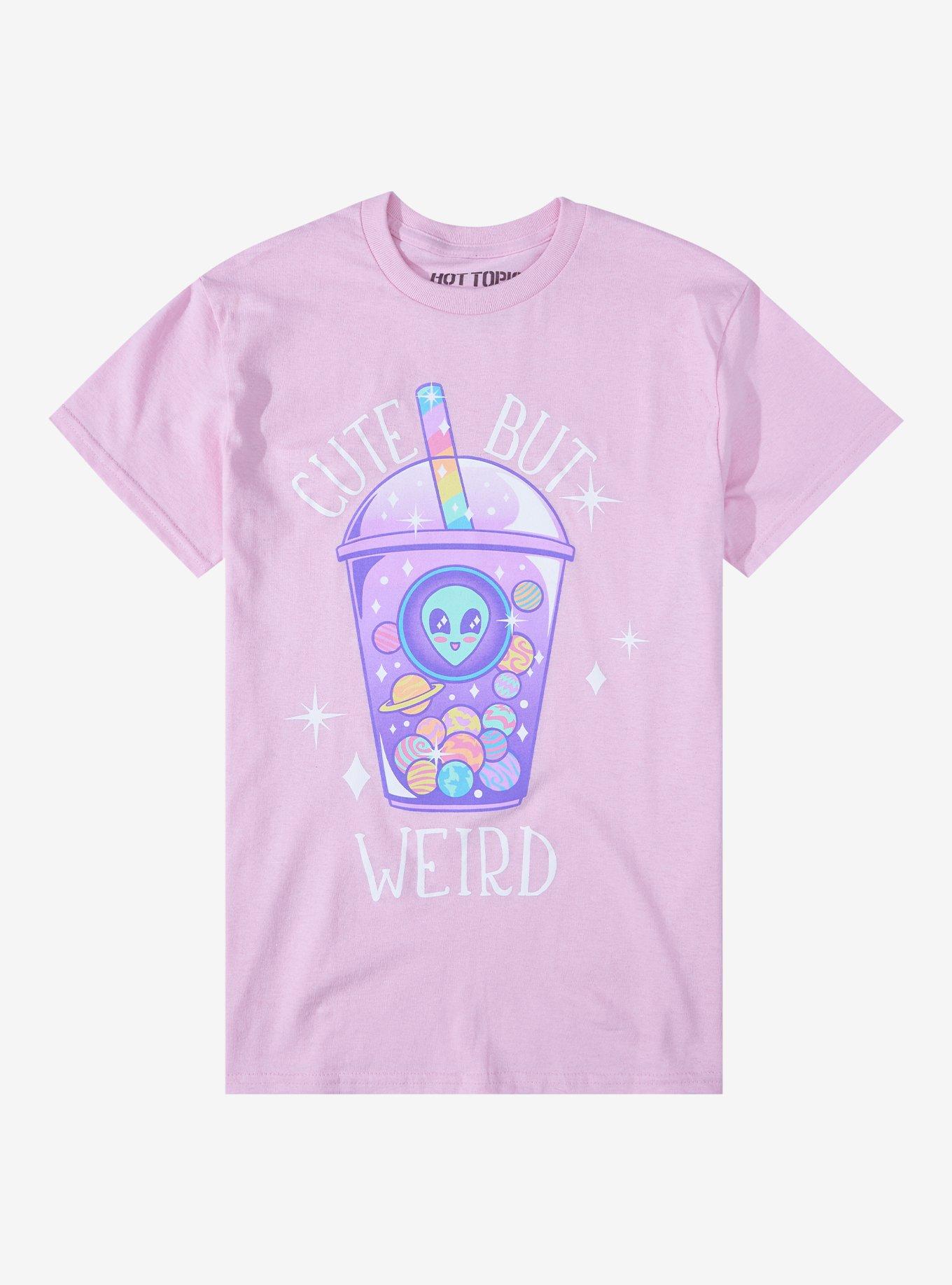 Pink Alien Boba Boyfriend Fit Girls T-Shirt, MULTI, hi-res