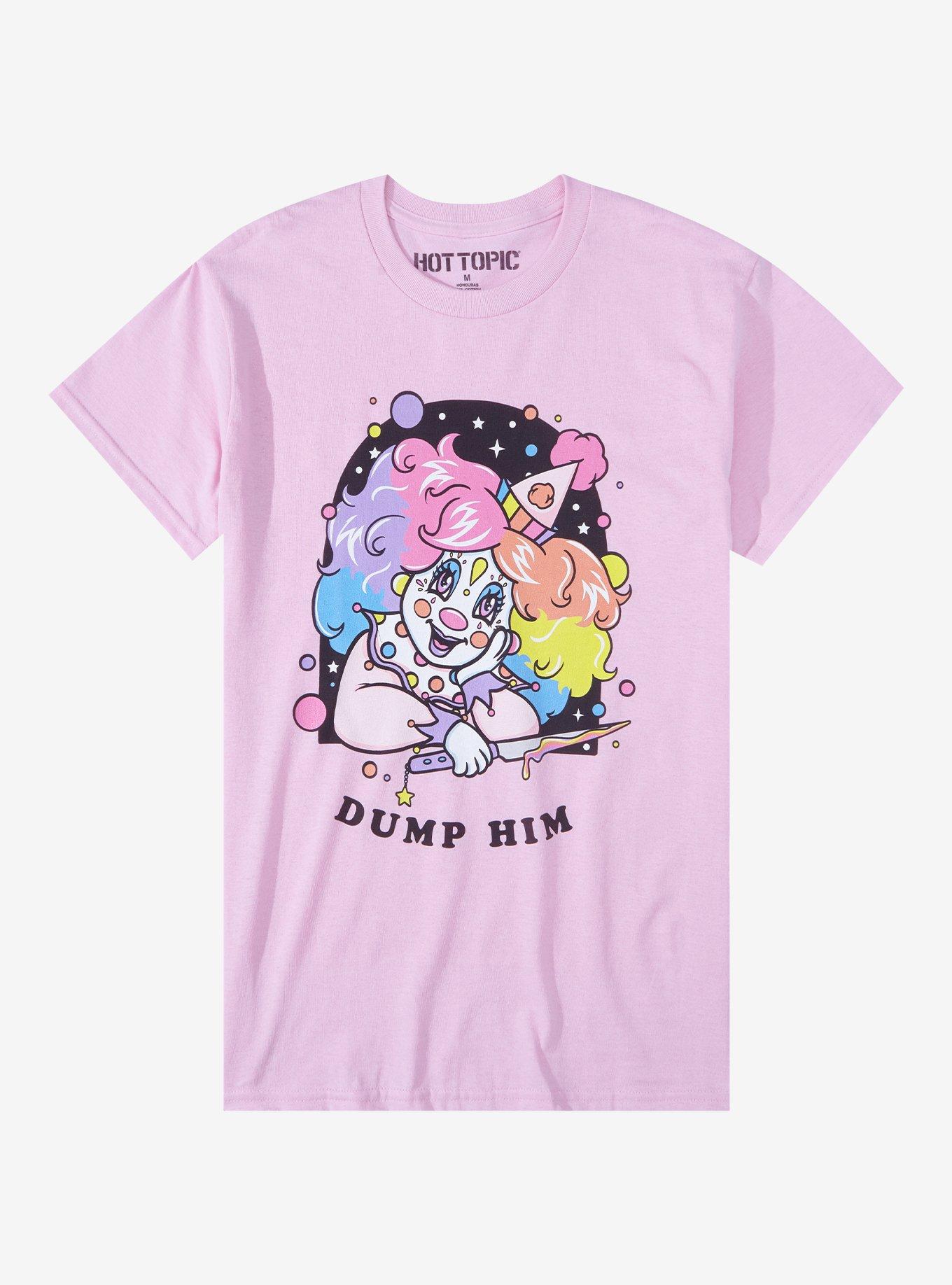 Dump Him Clown Boyfriend Fit Girls T-Shirt, MULTI, hi-res