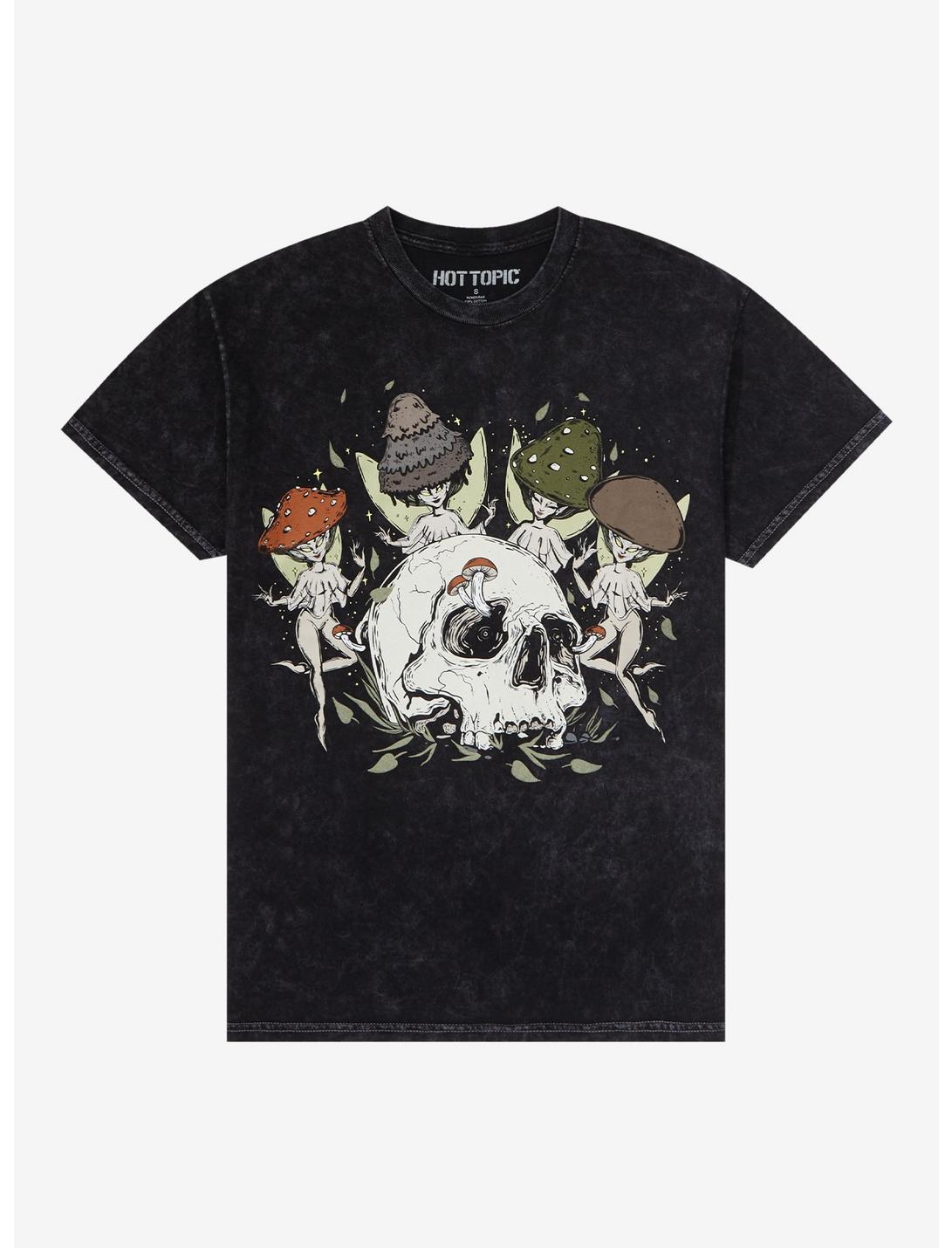 Fairy Skull Wash Boyfriend Fit Girls T-Shirt, MULTI, hi-res