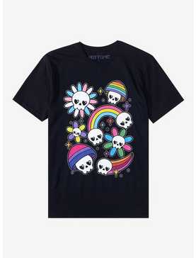 Pride Skulls Boyfriend Fit Girls T-Shirt, , hi-res