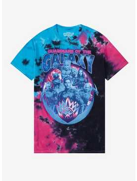 Marvel Guardians Of The Galaxy Characters Tie-Dye Boyfriend Fit Girls T-Shirt, , hi-res
