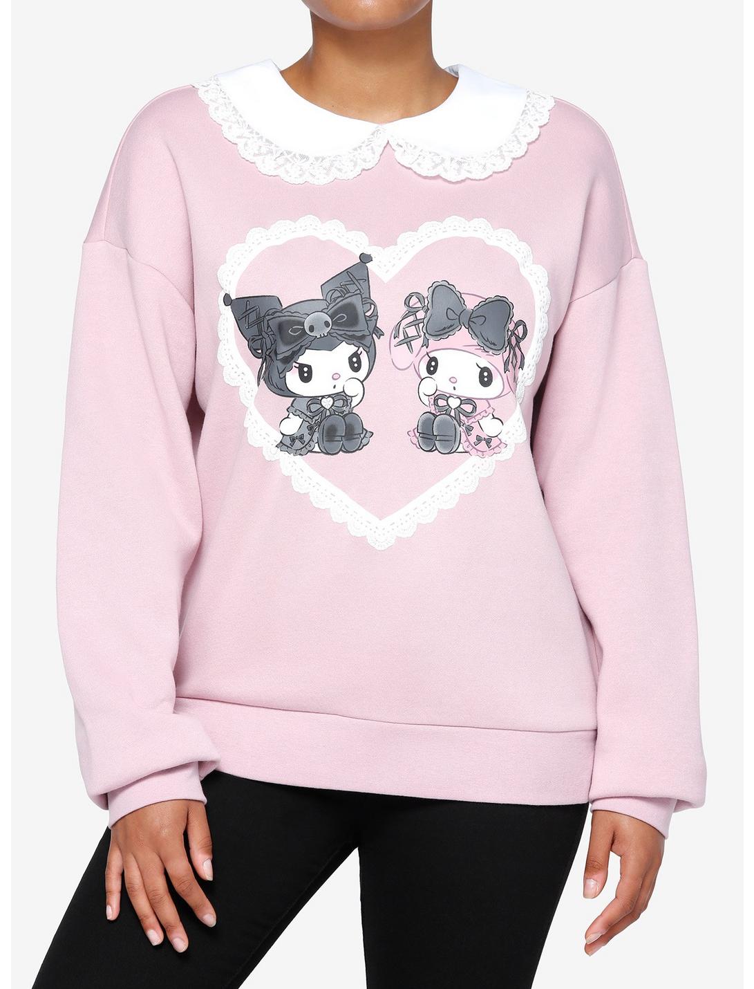 My Melody & Kuromi Lolita Lace Girls Sweatshirt, MULTI, hi-res