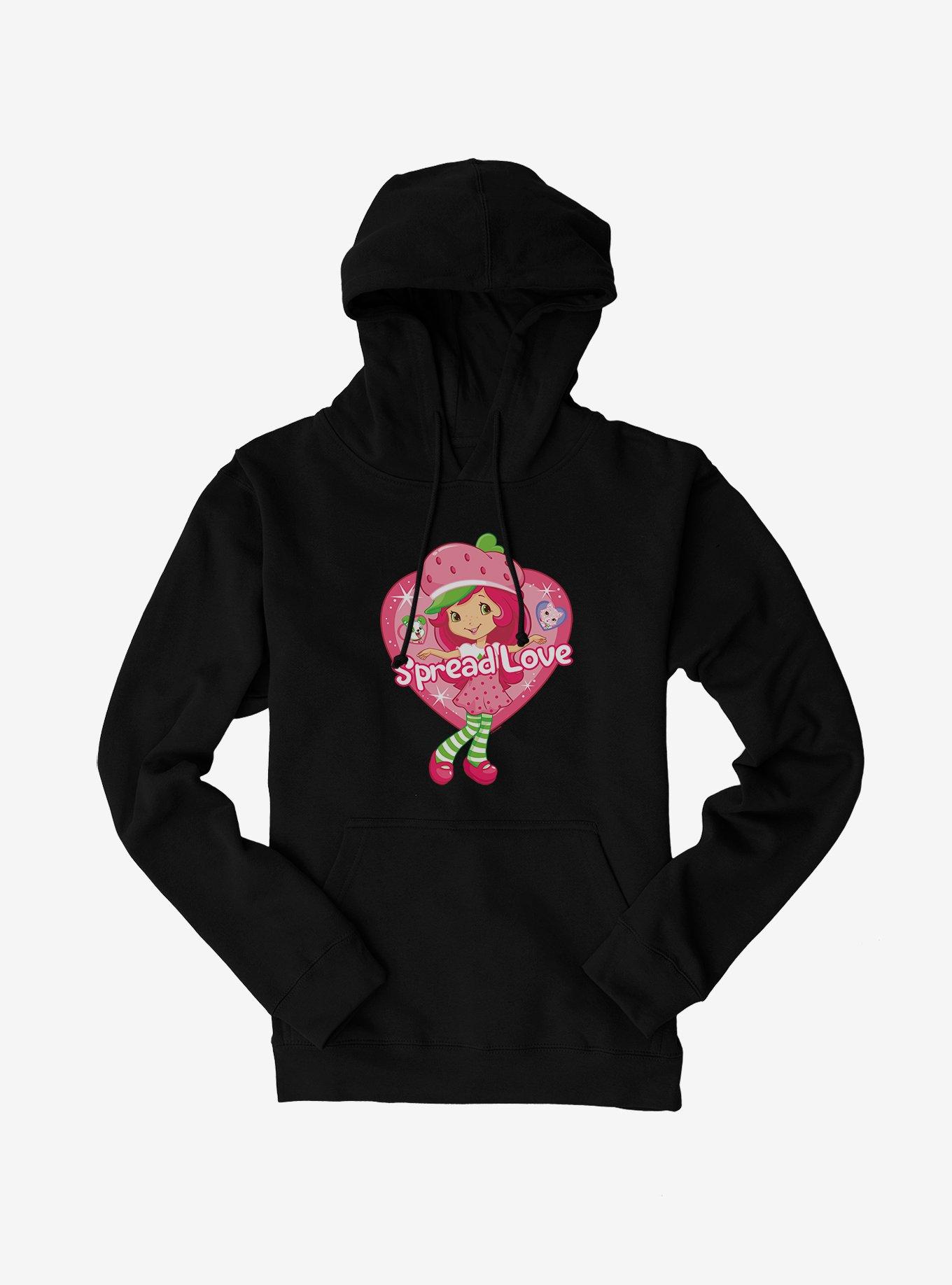 Strawberry Shortcake Spread Love Hoodie, BLACK, hi-res