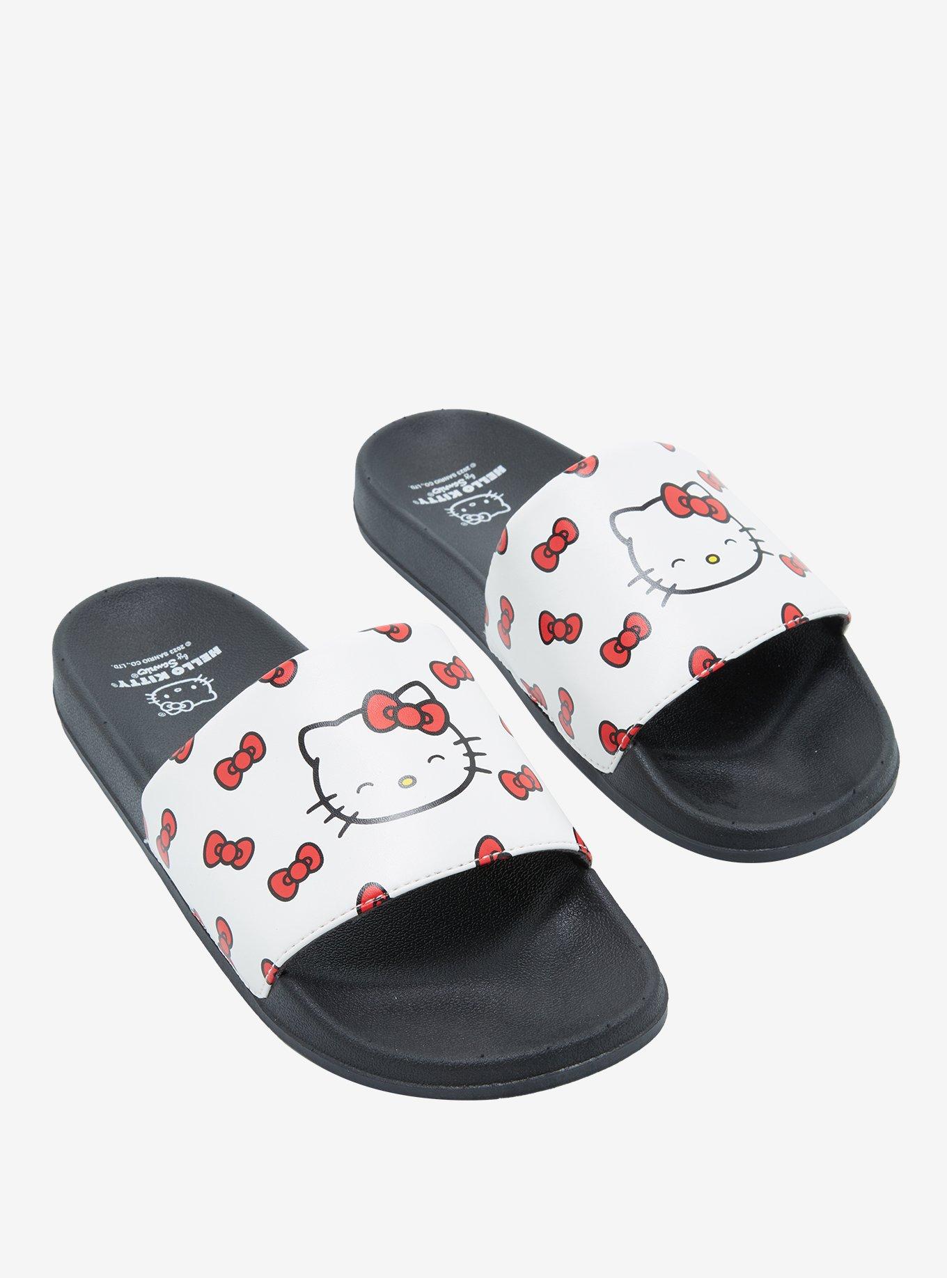 Hello Kitty Bow Slides | Hot Topic