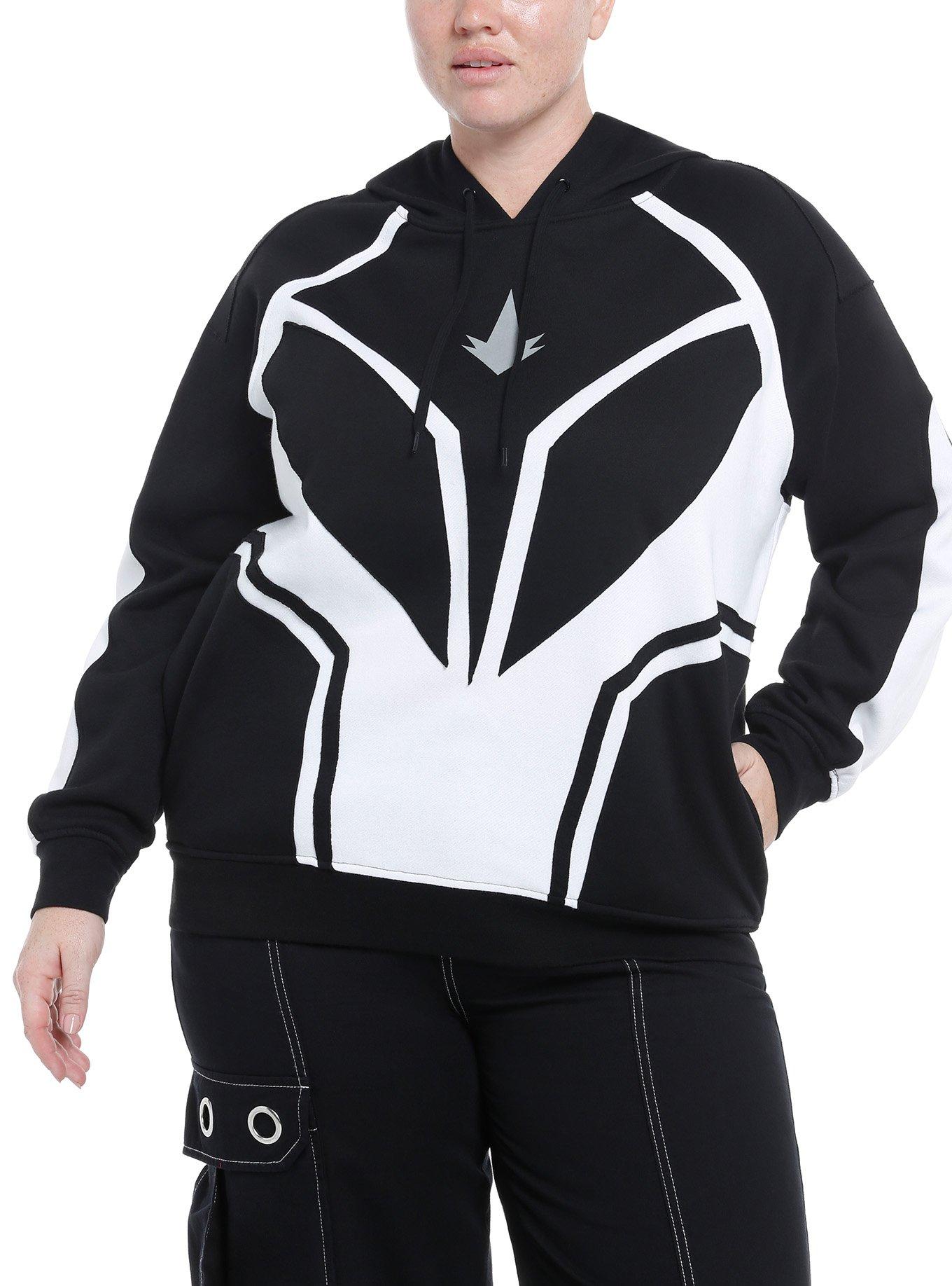 Her Universe Marvel The Marvels Photon Girls Hoodie Plus Size, WHITE, hi-res