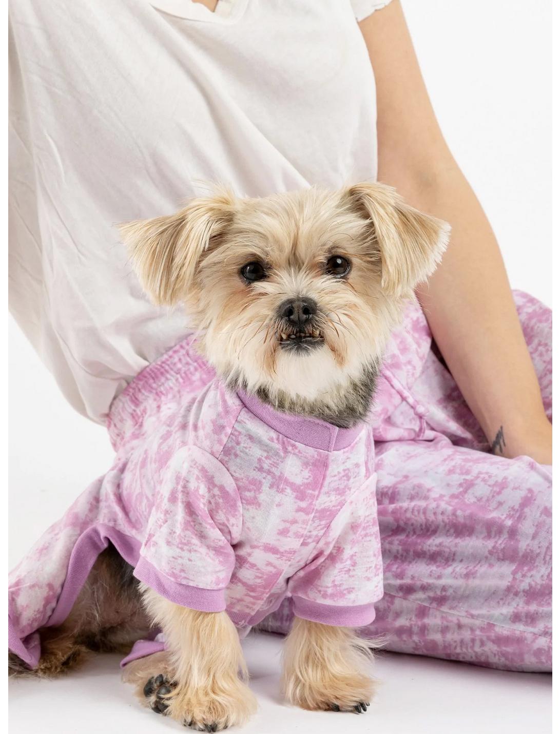Matching Pink Tie Dye Human & Dog Pajama, MULTICOLOR, hi-res