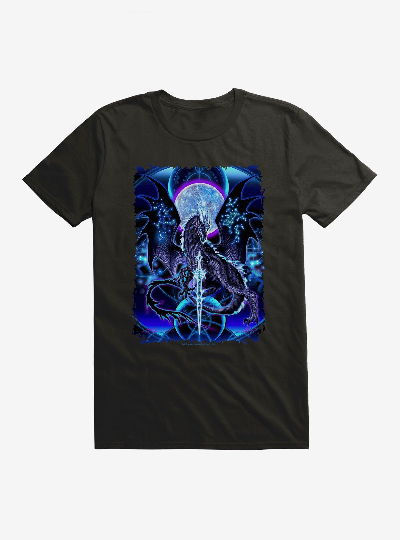 Dragonblade Nightblade T-Shirt by Ruth Thompson, , hi-res