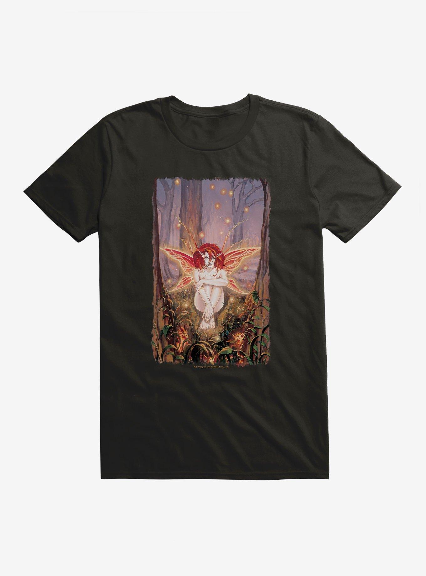 Ember The Fire Sprite T-Shirt by Ruth Thompson, , hi-res