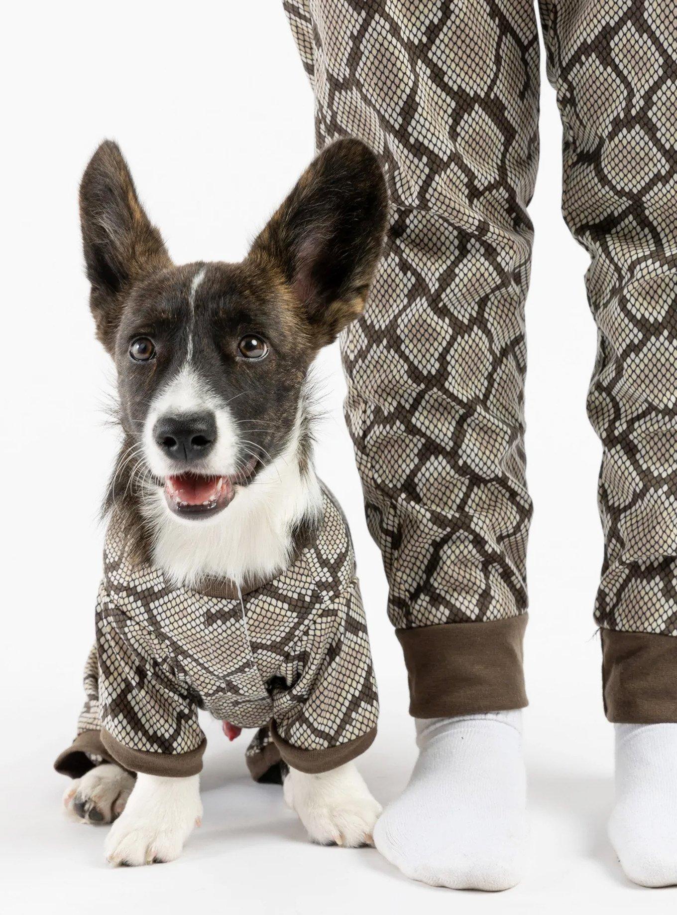 Matching Snakeskin Human & Dog Pajama, , hi-res