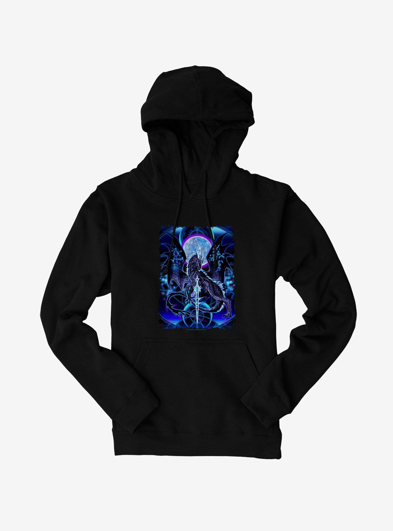Dragonblade Nightblade Hoodie by Ruth Thompson, , hi-res