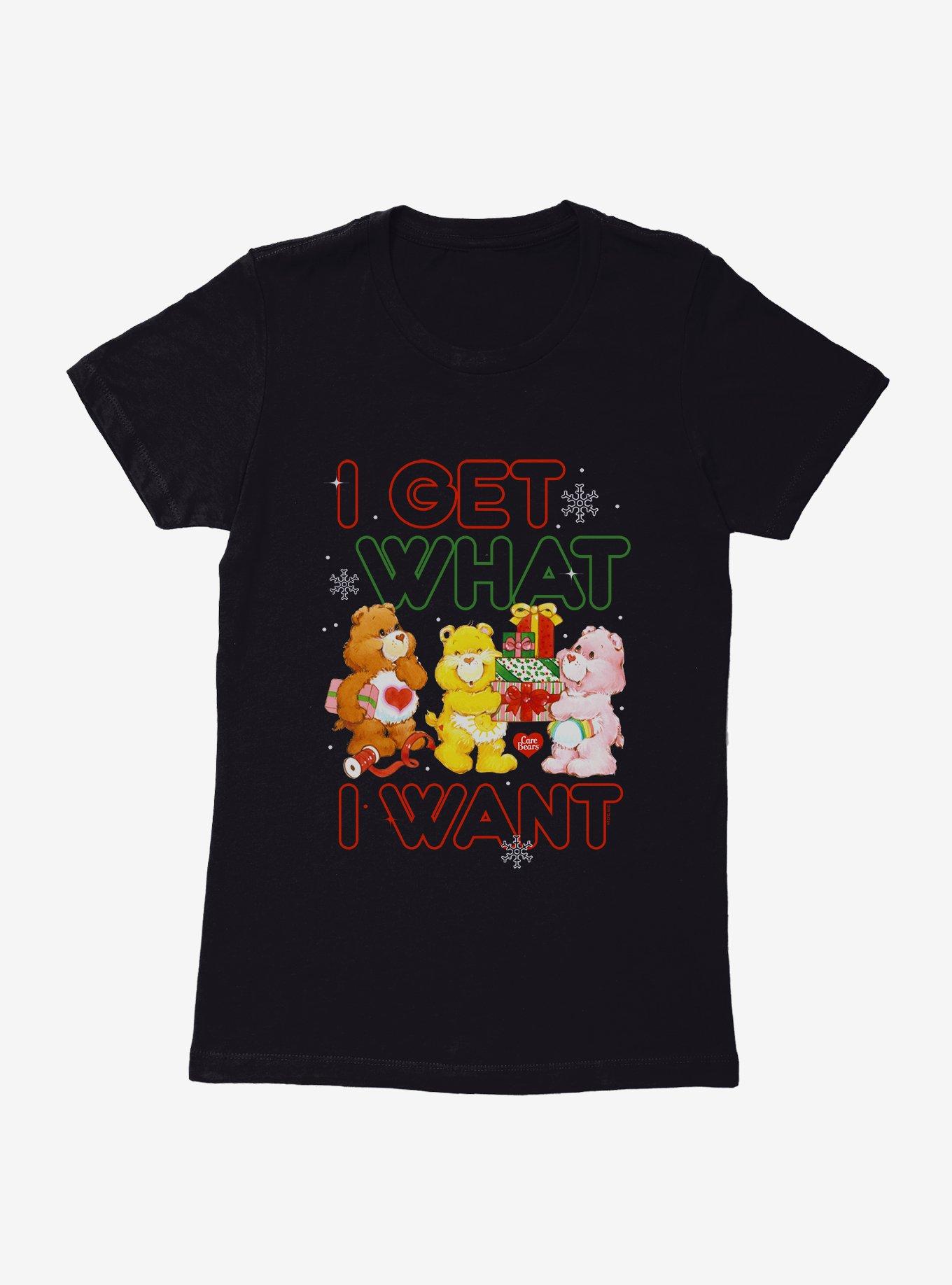 Care Bears I Get What I Want Womens T-Shirt, BLACK, hi-res