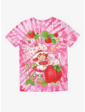 Strawberry Shortcake Custard Tie-Dye Boyfriend Fit Girls T-Shirt, , hi-res