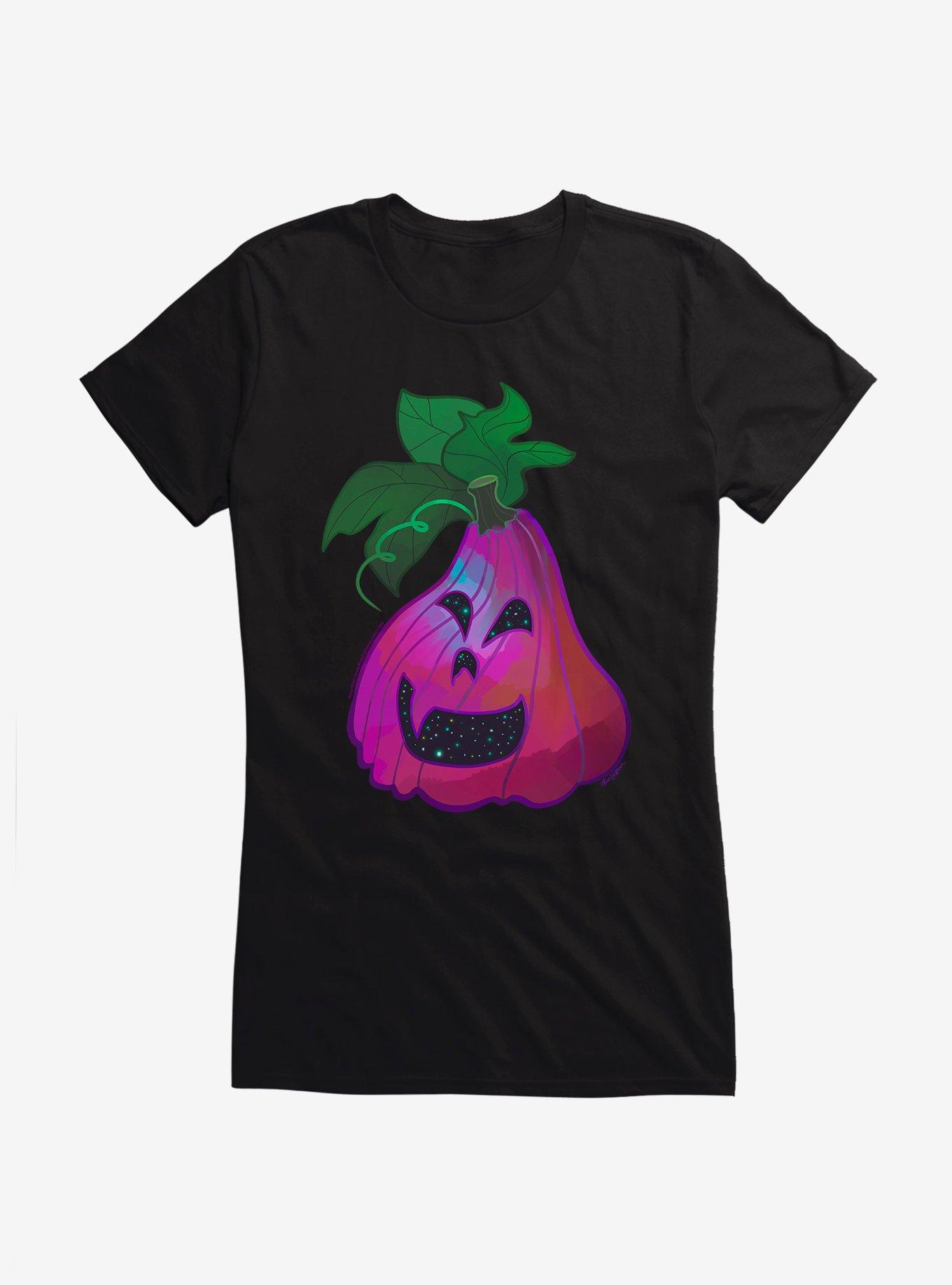 Celestial Pink Pumpkin Girls T-Shirt by Rose Catherine Khan, , hi-res