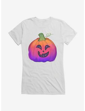 Celestial Smile Pumpkin Girls T-Shirt by Rose Catherine Khan, , hi-res