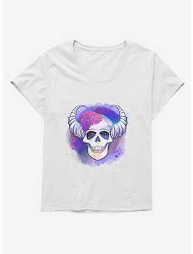 Floral Skull Girls T-Shirt Plus Size by Rose Catherine Khan, , hi-res