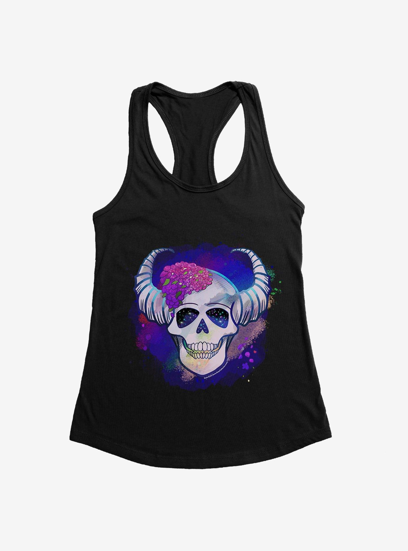 Floral Skull Girls Tank by Rose Catherine Khan, , hi-res