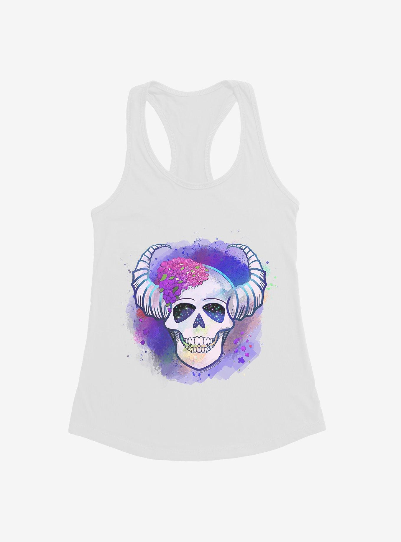 Floral Skull Girls Tank by Rose Catherine Khan