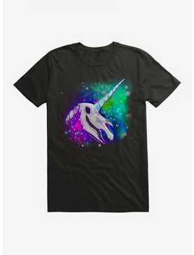 Cosmic Rainbow Unicorn Skull T-Shirt by Rose Catherine Khan, , hi-res