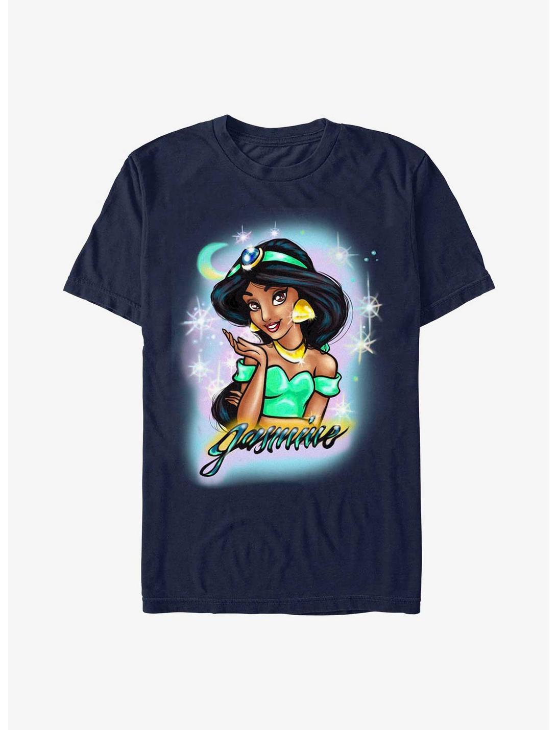 Disney Aladdin Jasmine Graffiti Art T-Shirt, NAVY, hi-res