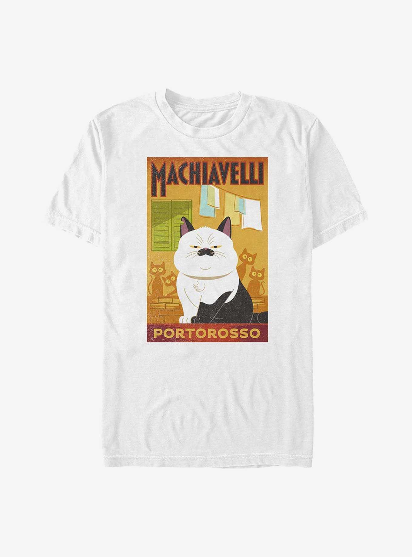 Disney Pixar Luca Machiavelli Cat Portorosso Poster T-Shirt, , hi-res