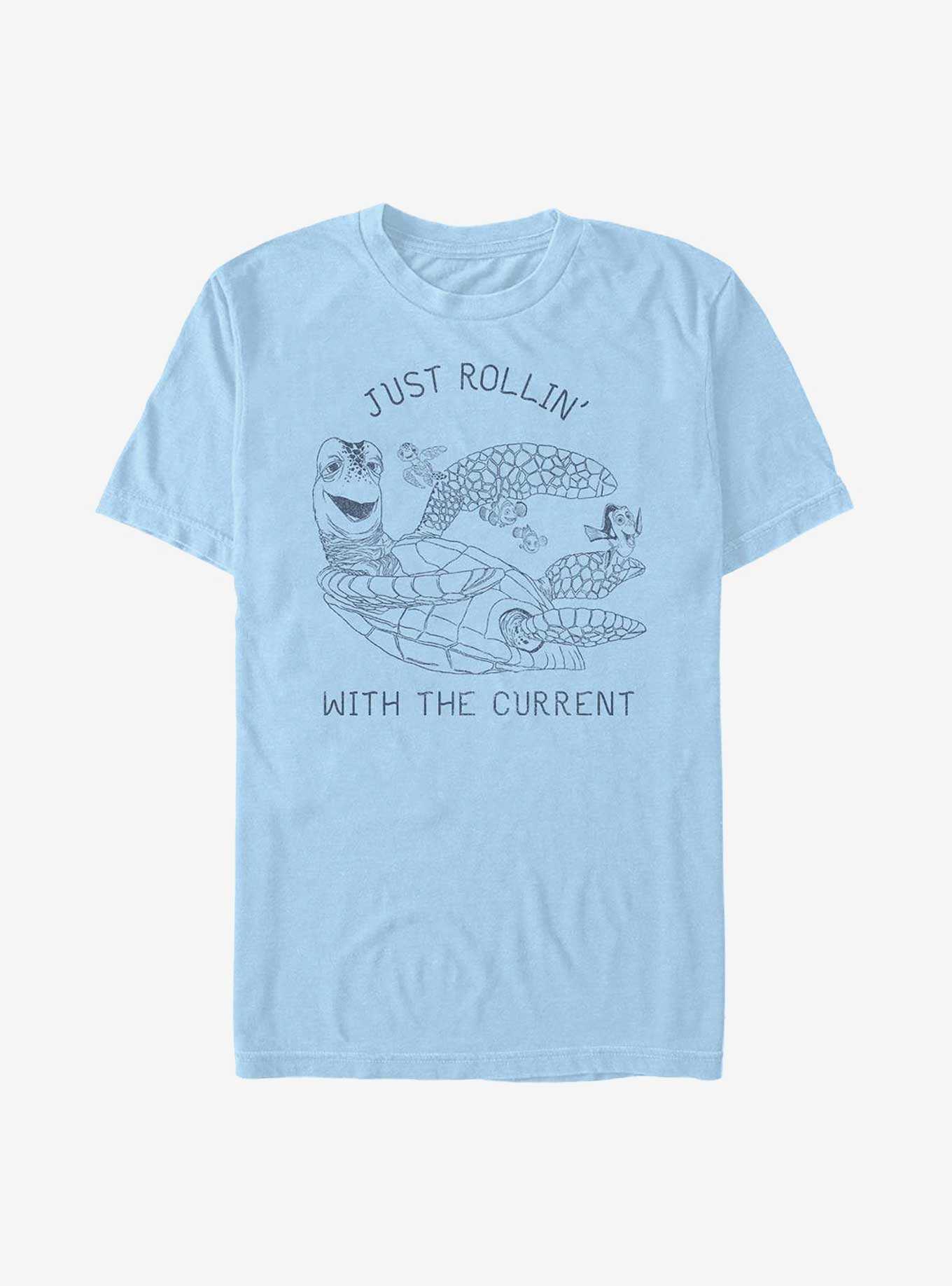 Disney Pixar Finding Nemo Crush and Squirt Just Rollin' With The Current T-Shirt, , hi-res
