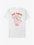 Disney Pixar Toy Story Alien Eat Local Pizza Planet T-Shirt, WHITE, hi-res