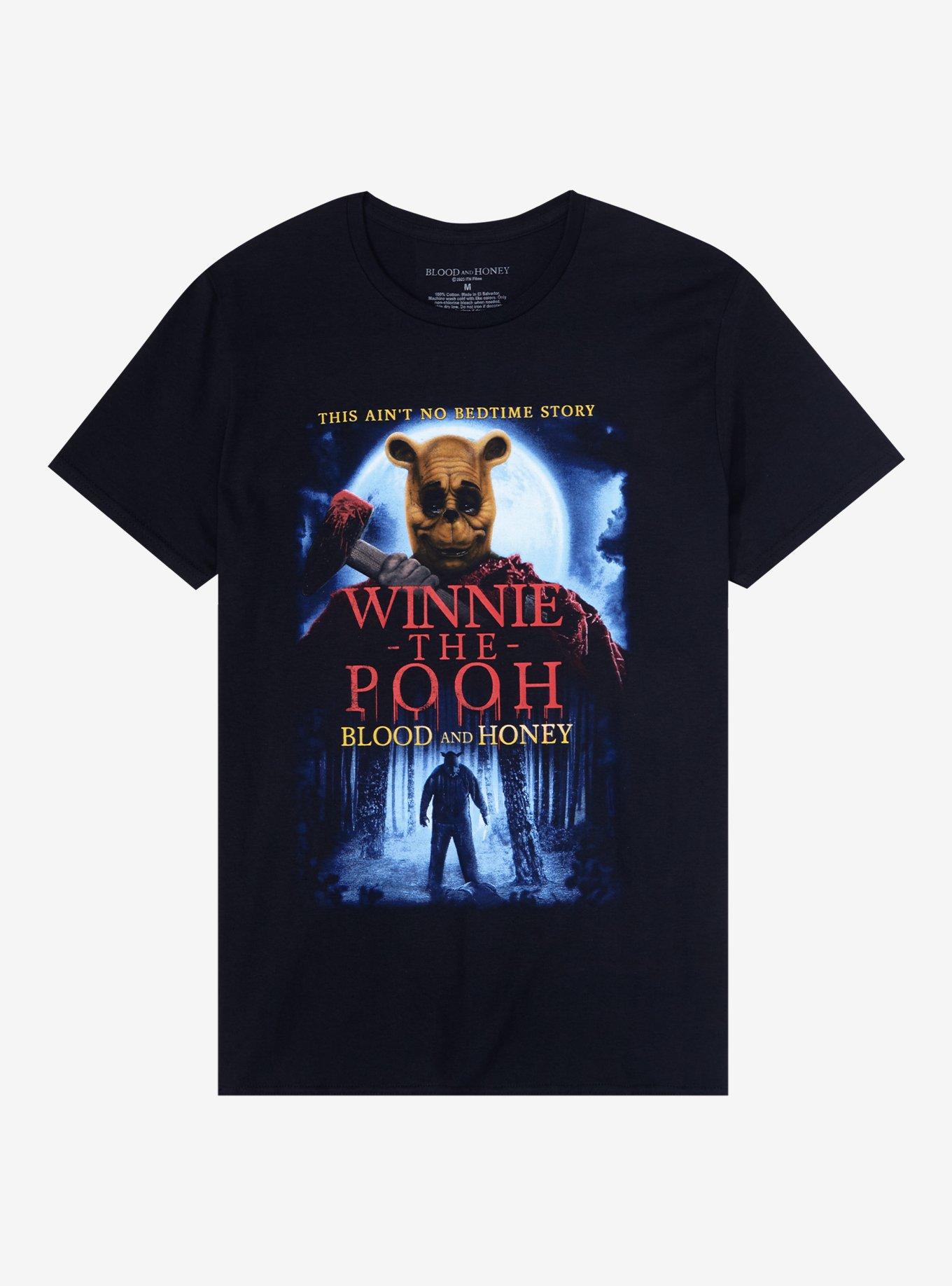 Winnie The Pooh Blood And Honey Poster T Shirt