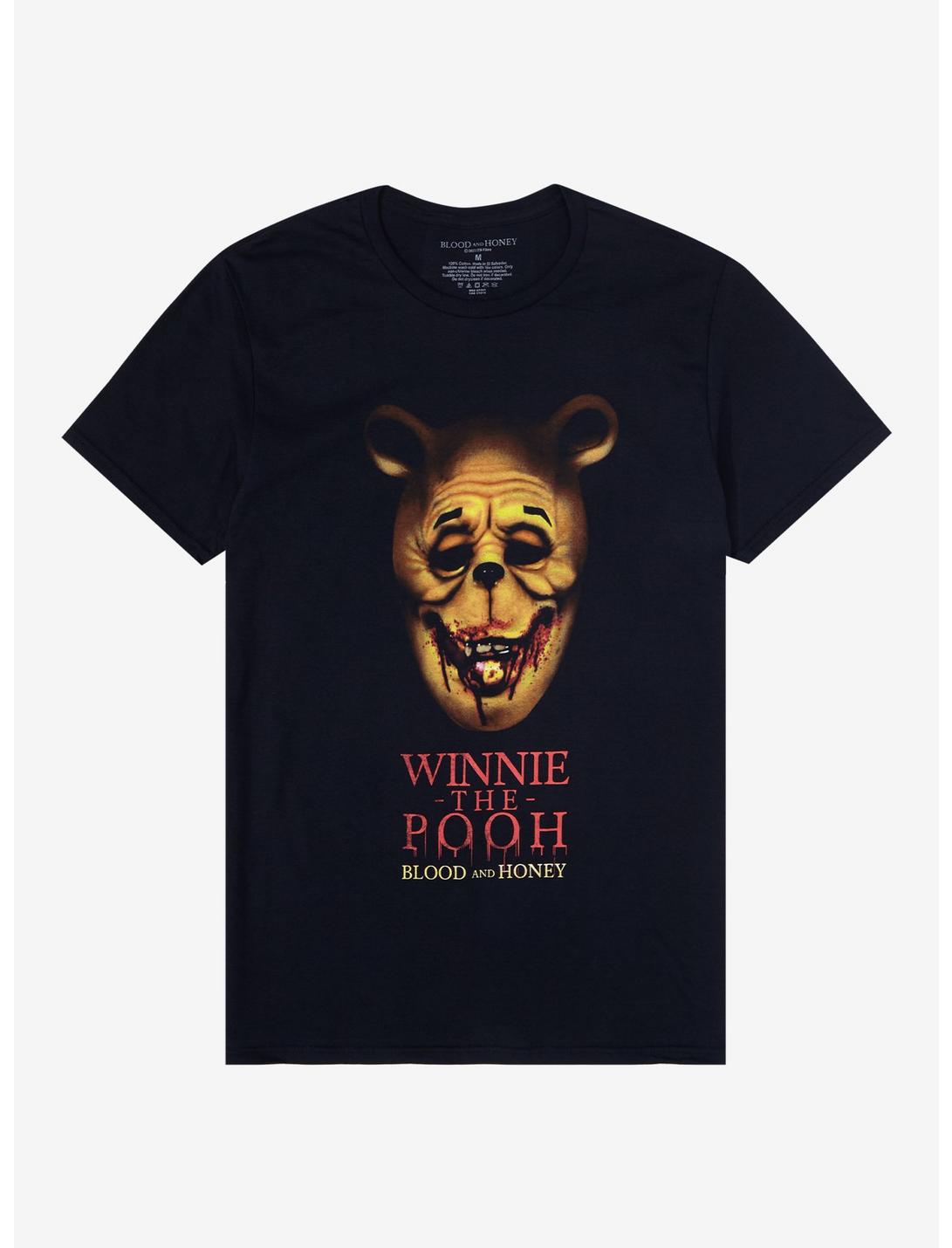 Winnie The Pooh: Blood And Honey Bloody Face T-Shirt, BLACK, hi-res