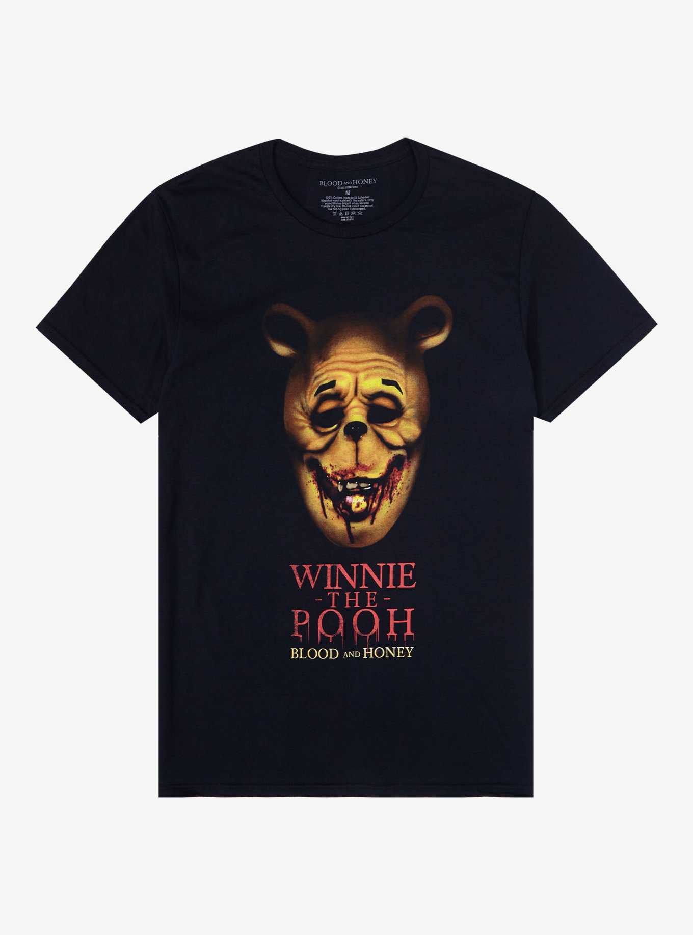 Winnie The Pooh: Blood And Honey Bloody Face T-Shirt, , hi-res