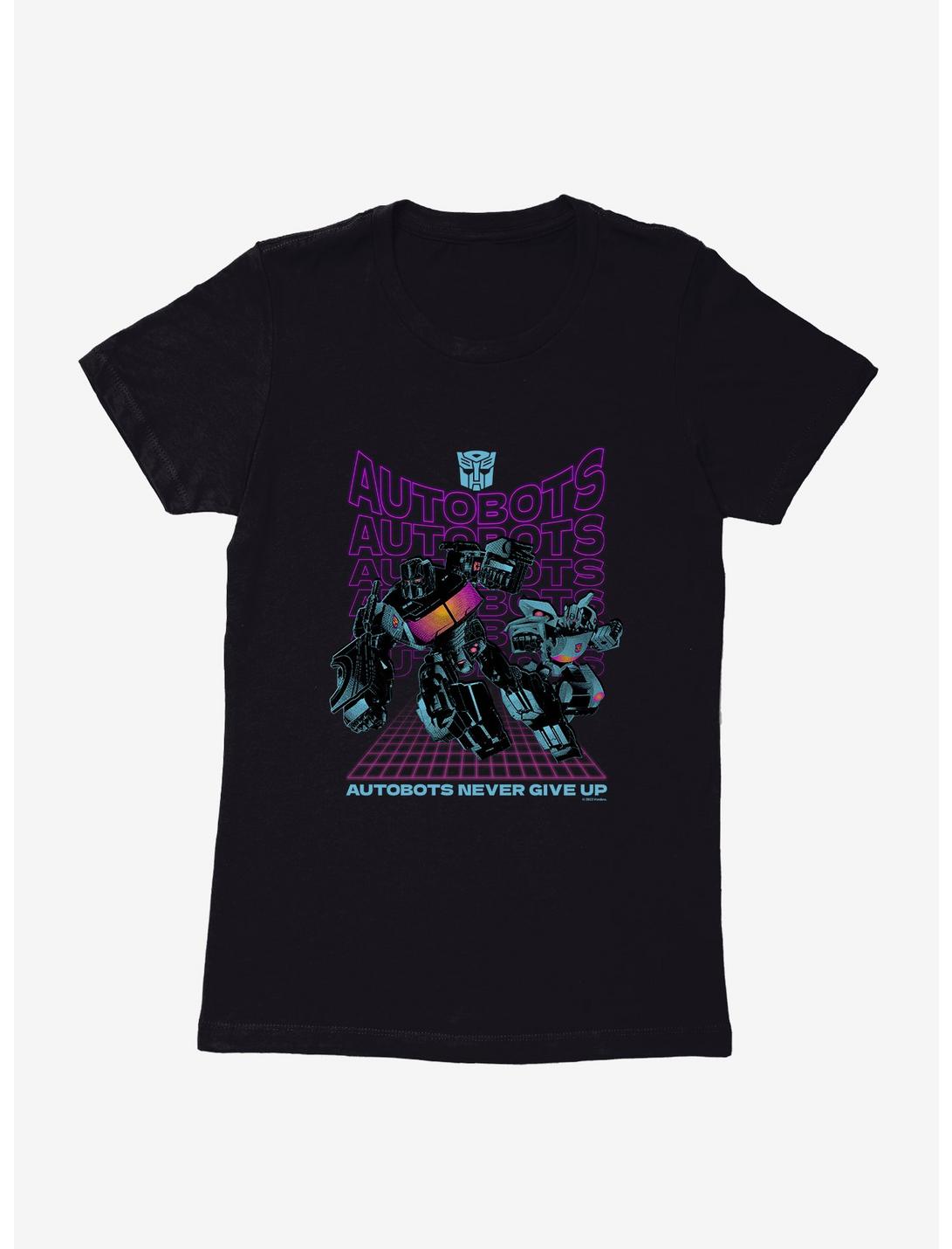 Transformers Autobots Never Give Up Womens T-Shirt, , hi-res