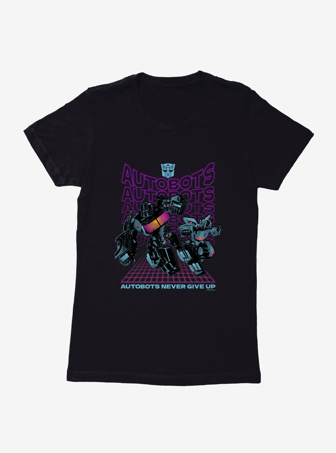 Transformers Autobots Never Give Up Womens T-Shirt, , hi-res