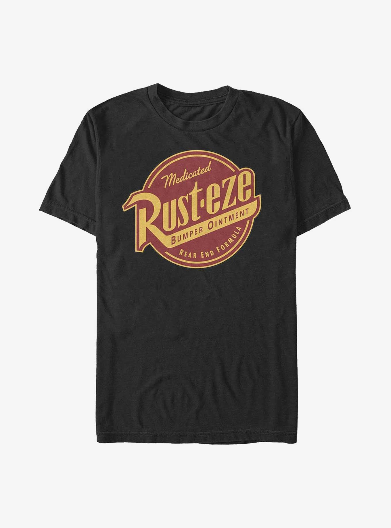 Disney Pixar Cars Rusteze Label T-Shirt, BLACK, hi-res