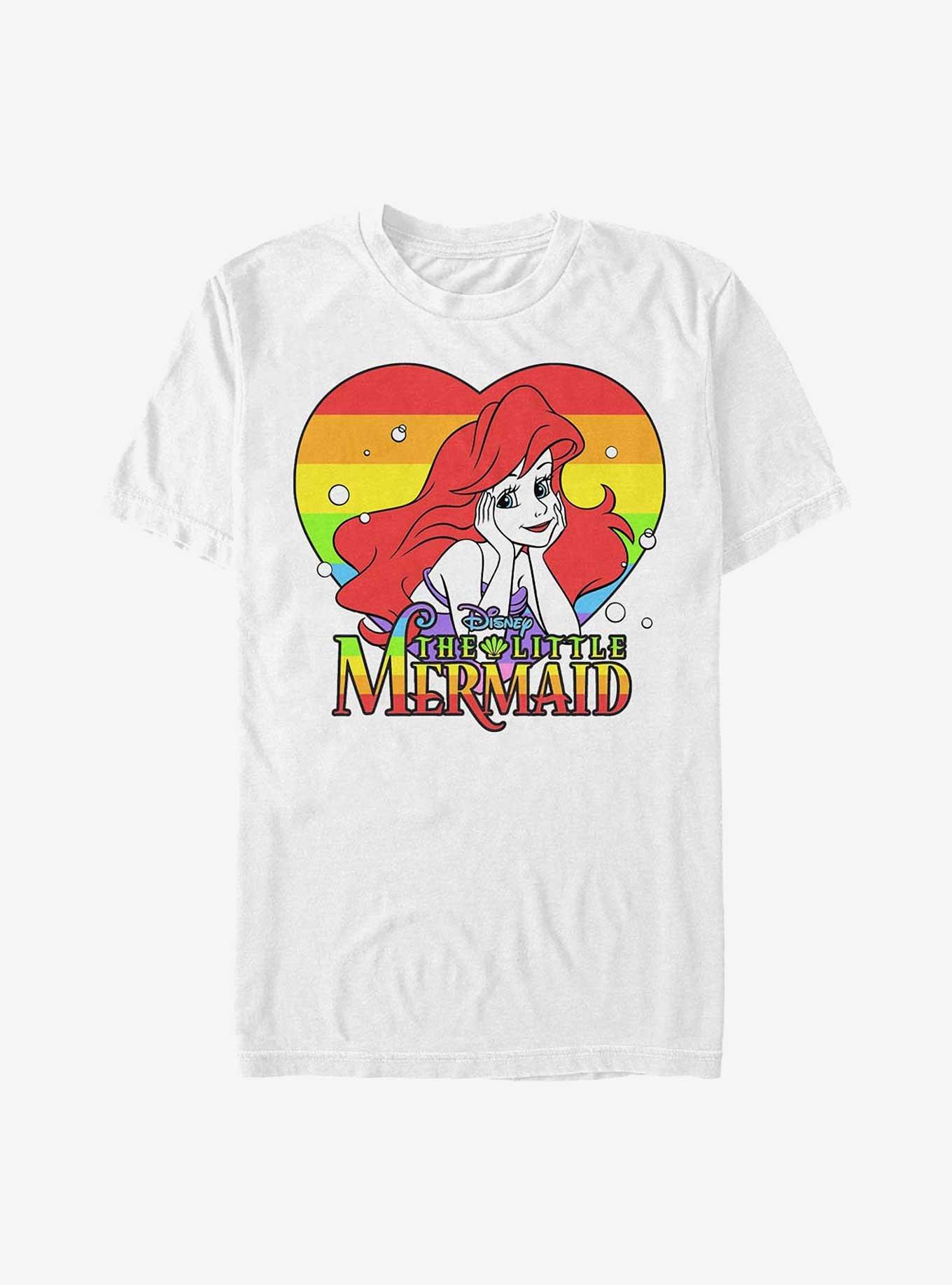 Disney The Little Mermaid Rainbow Heart Ariel T-Shirt, , hi-res