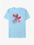 Disney Lilo & Stitch Fireworks T-Shirt, LT BLUE, hi-res