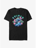 Disney Lilo & Stitch Hibiscus Stitch T-Shirt, BLACK, hi-res