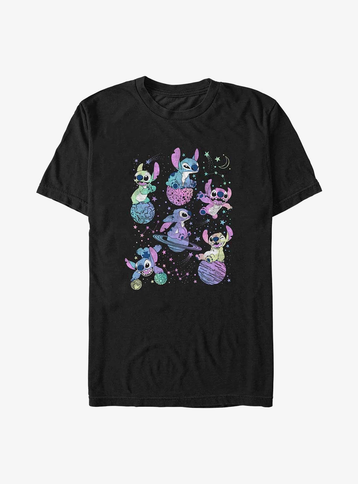 Disney Lilo & Stitch Planetary Stitch T-Shirt, BLACK, hi-res