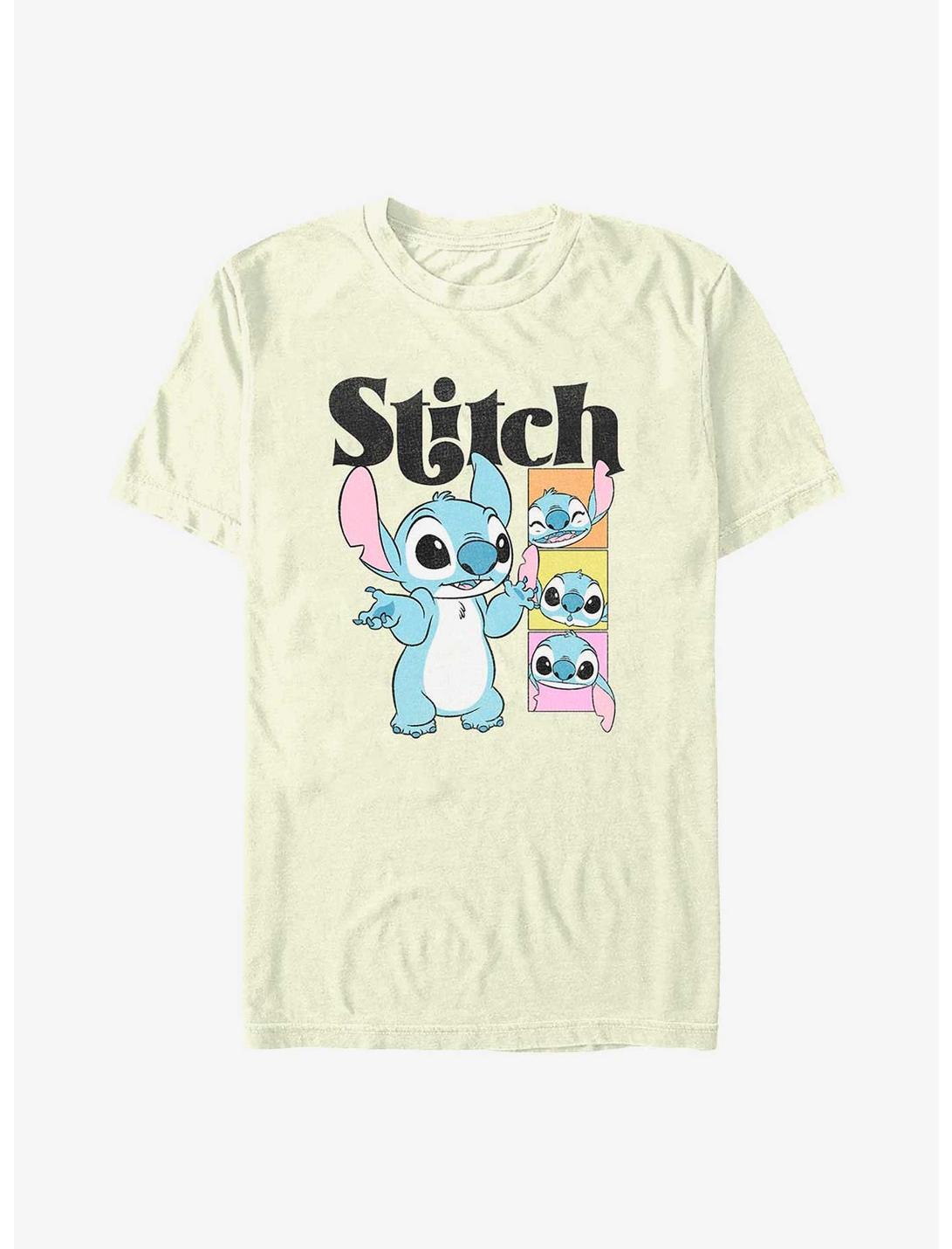 Disney Lilo & Stitch Faces of Stitch T-Shirt, NATURAL, hi-res