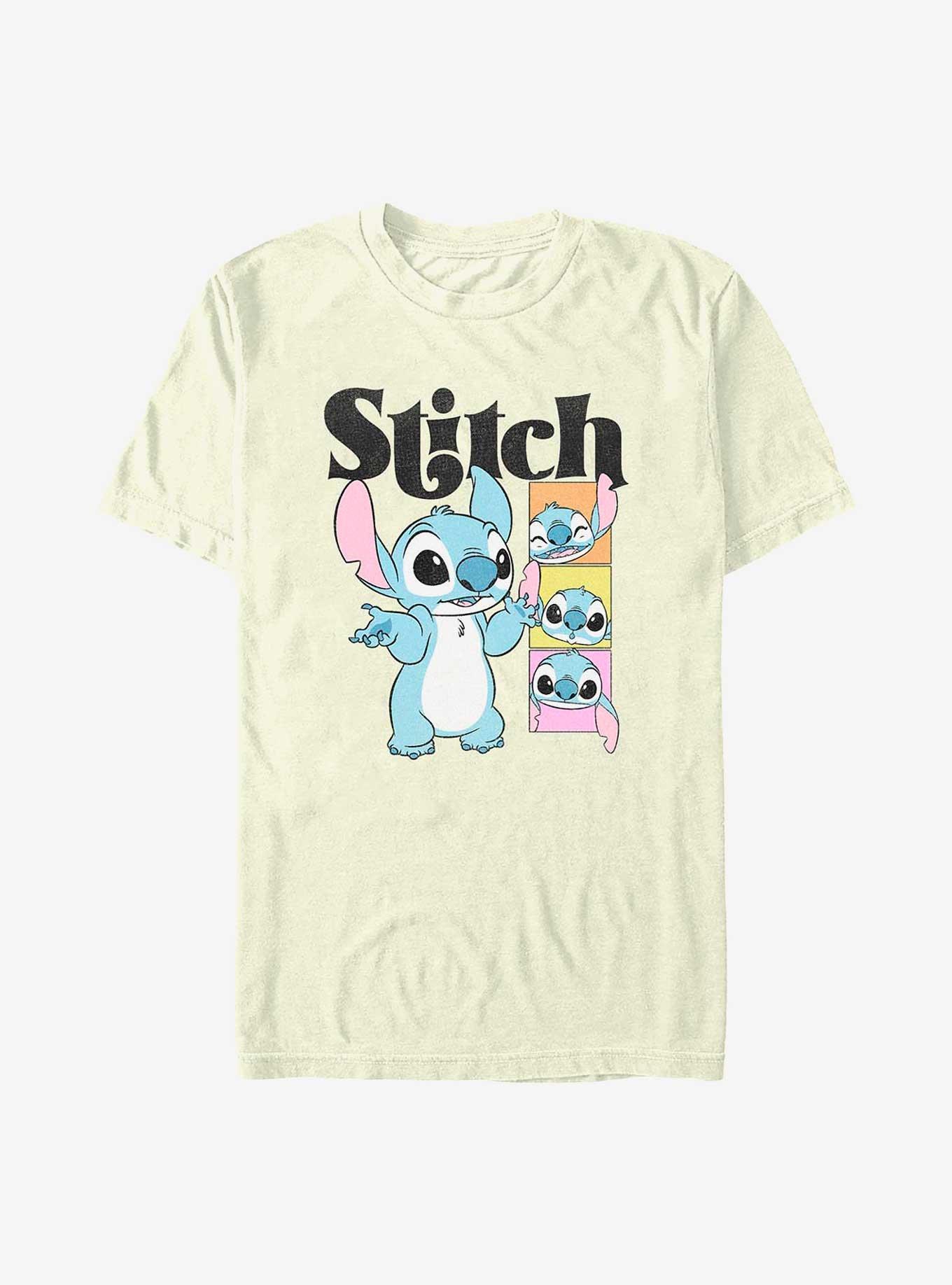 Disney Lilo & Stitch Faces of Stitch T-Shirt, NATURAL, hi-res