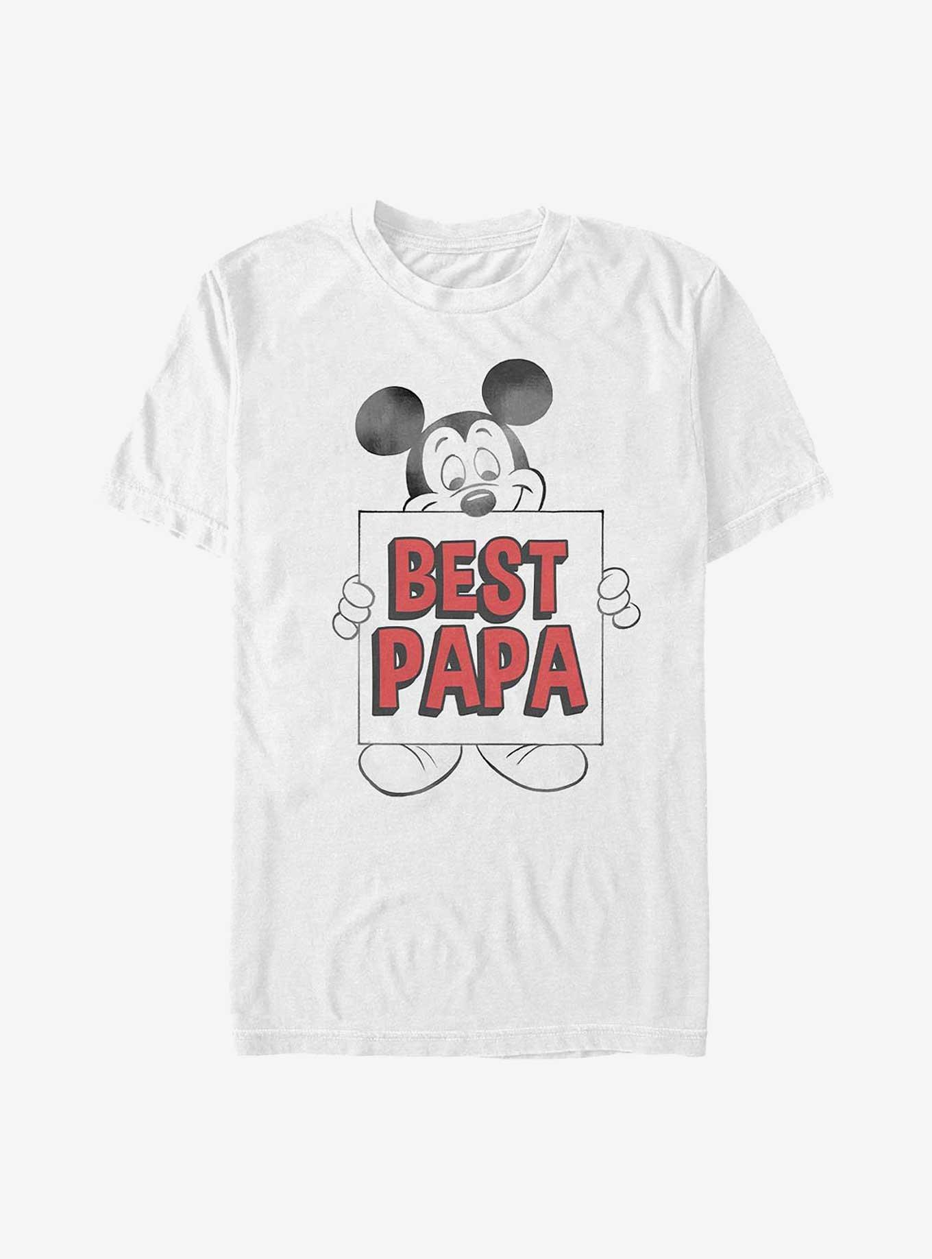 Disney Mickey Mouse Best Papa T-Shirt, WHITE, hi-res