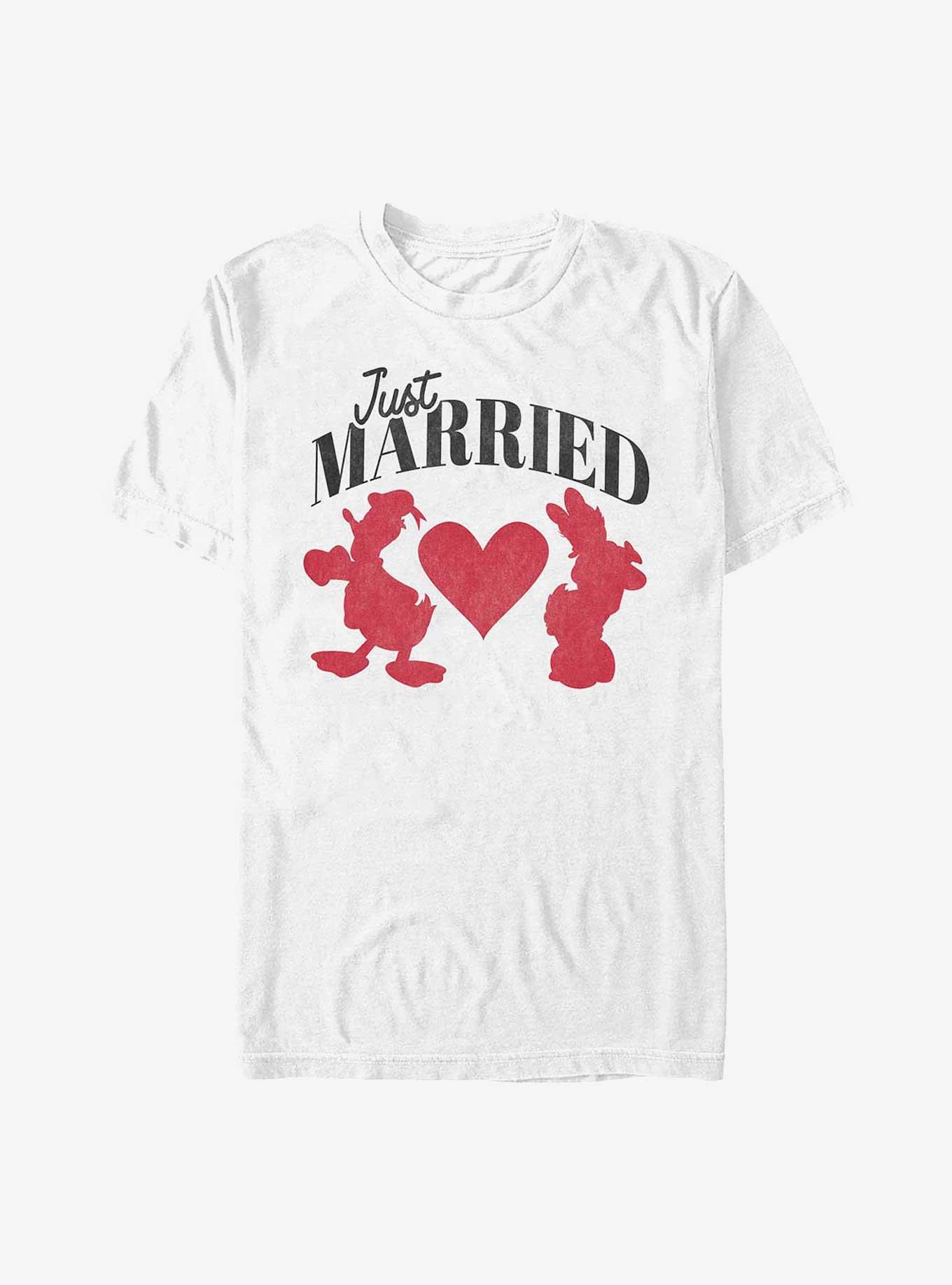Disney Mickey Mouse Just Married T-Shirt, , hi-res
