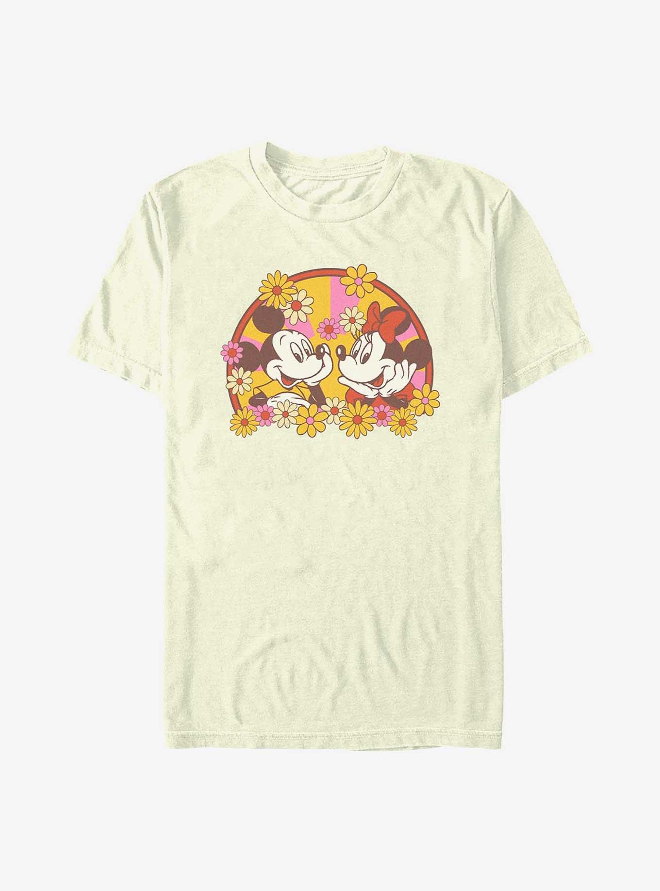 Disney Mickey Mouse & Minnie Mouse Love Bloom T-Shirt, NATURAL, hi-res