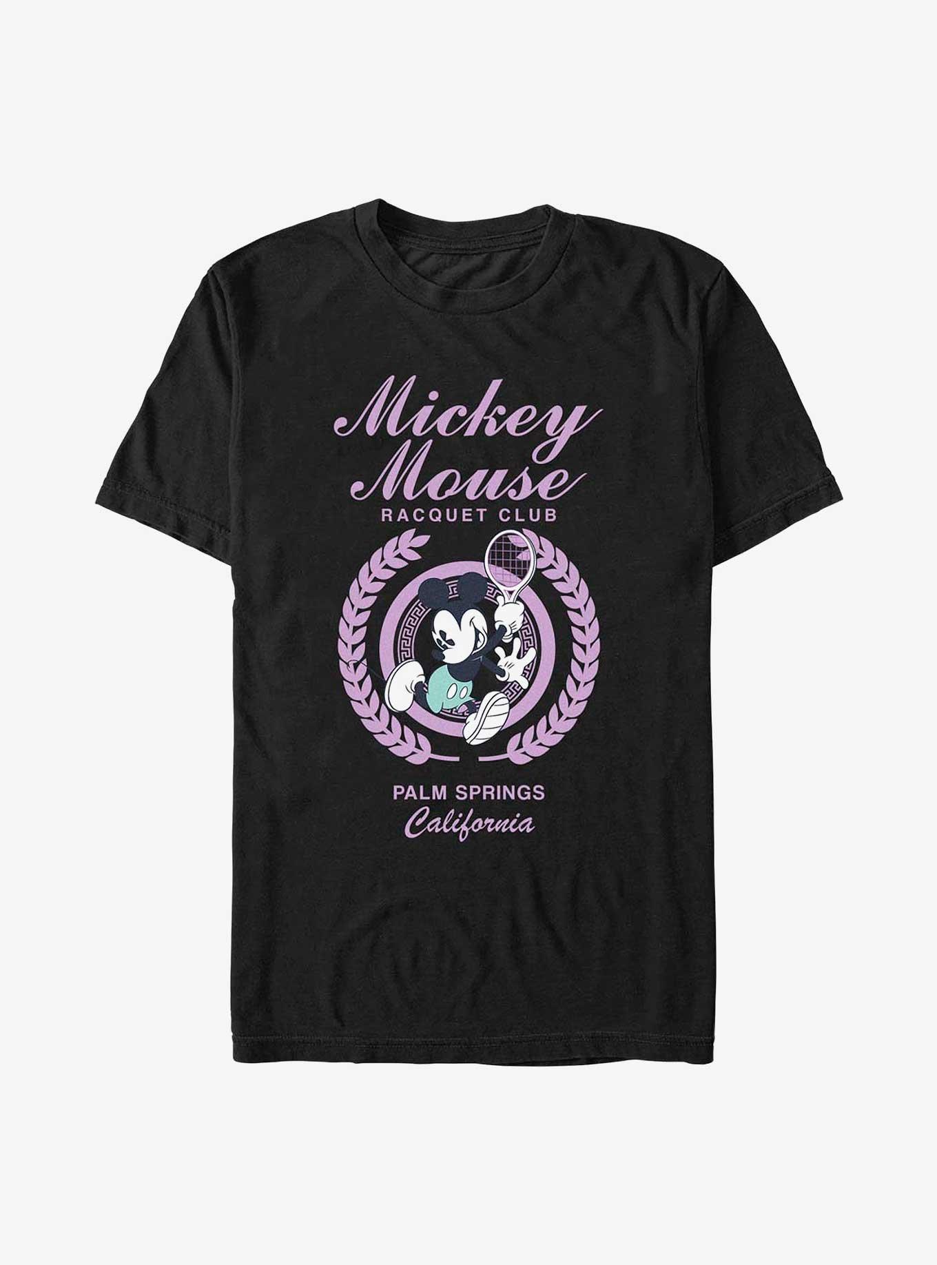 Disney Mickey Mouse Racquet Club T-Shirt, BLACK, hi-res