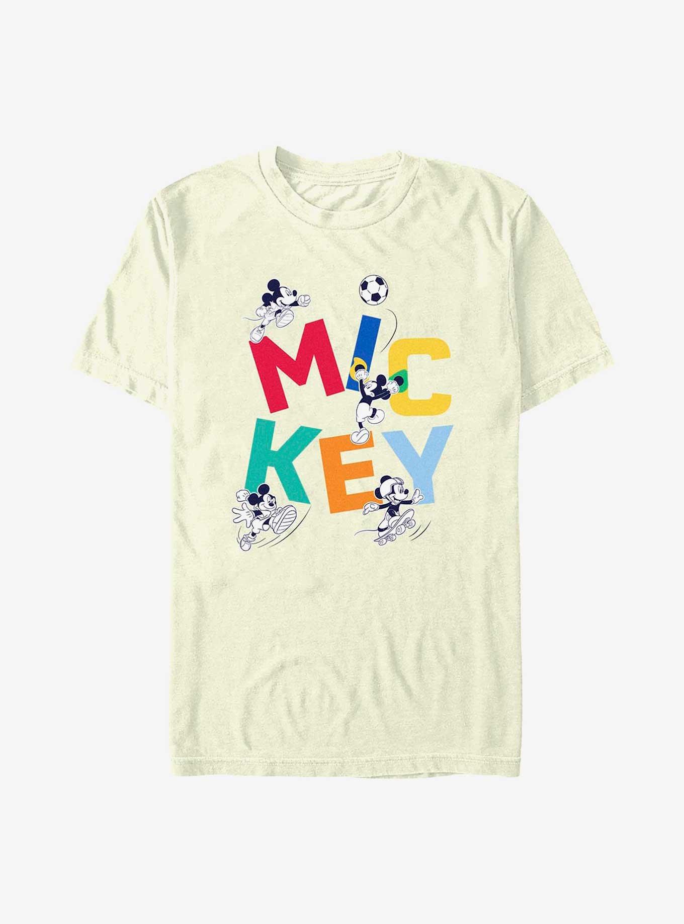 Disney Mickey Mouse Sports Mode Mickey T-Shirt, NATURAL, hi-res