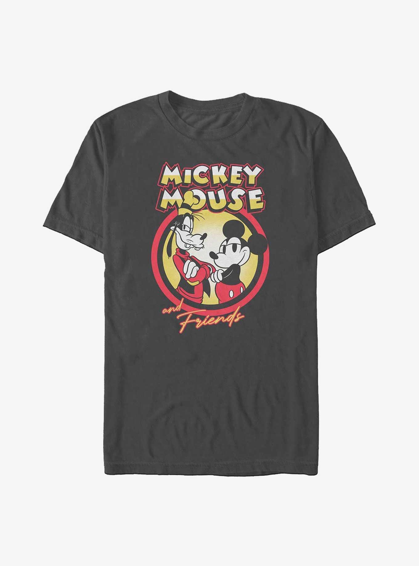 Disney Mickey Mouse Tough Guy Duo Mickey & Goofy T-Shirt, BLACK, hi-res