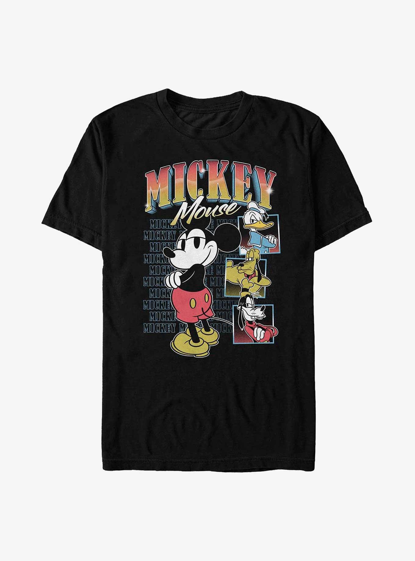 Vtg 70s Mickey Mouse T-shirt Heather Gray M/L Sportswear Tag Walt