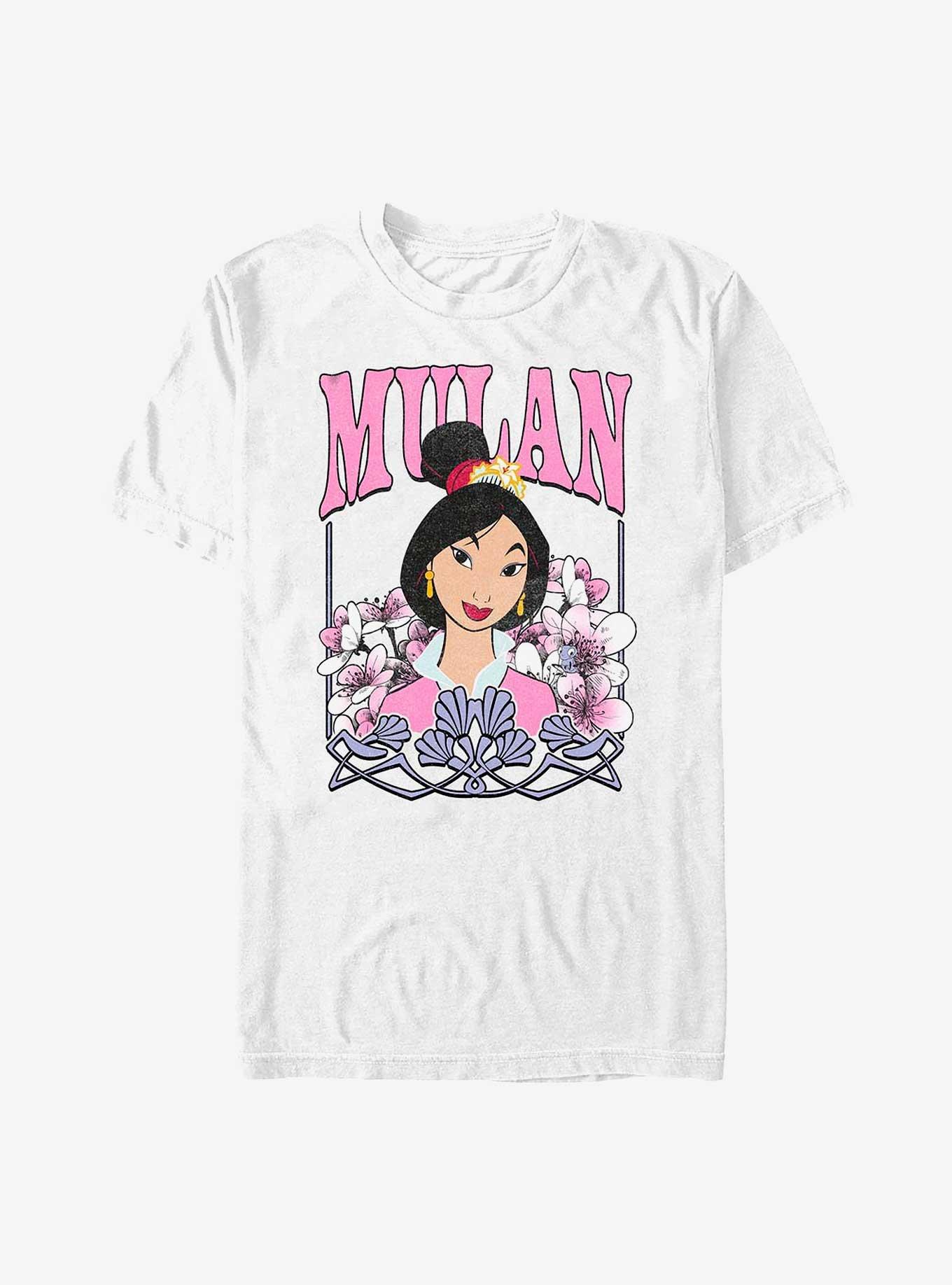Disney Mulan A Girl Worth Fighting For Portrait T-Shirt, WHITE, hi-res