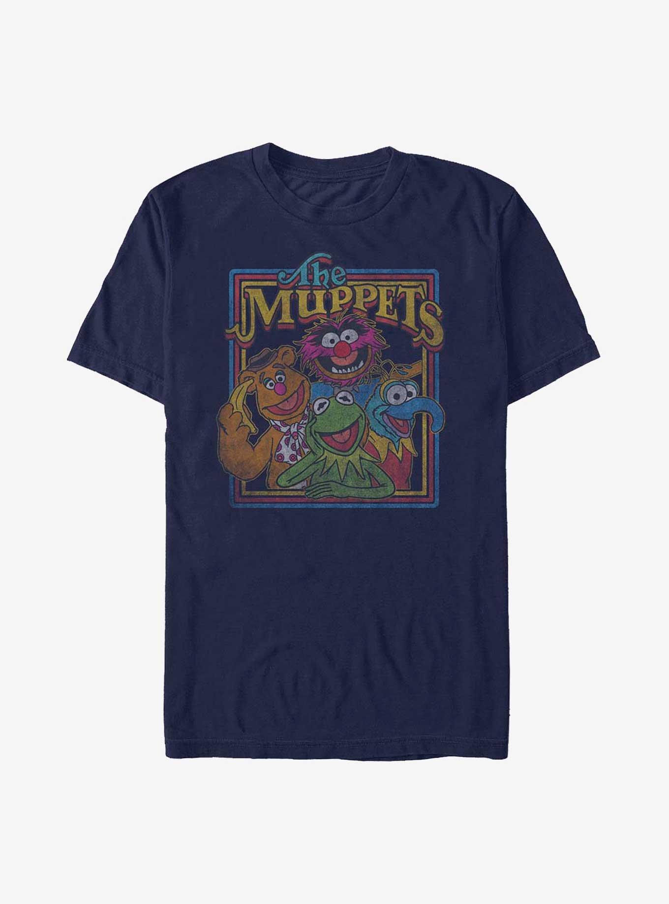 Disney The Muppets Retro Poster T-Shirt, NAVY, hi-res