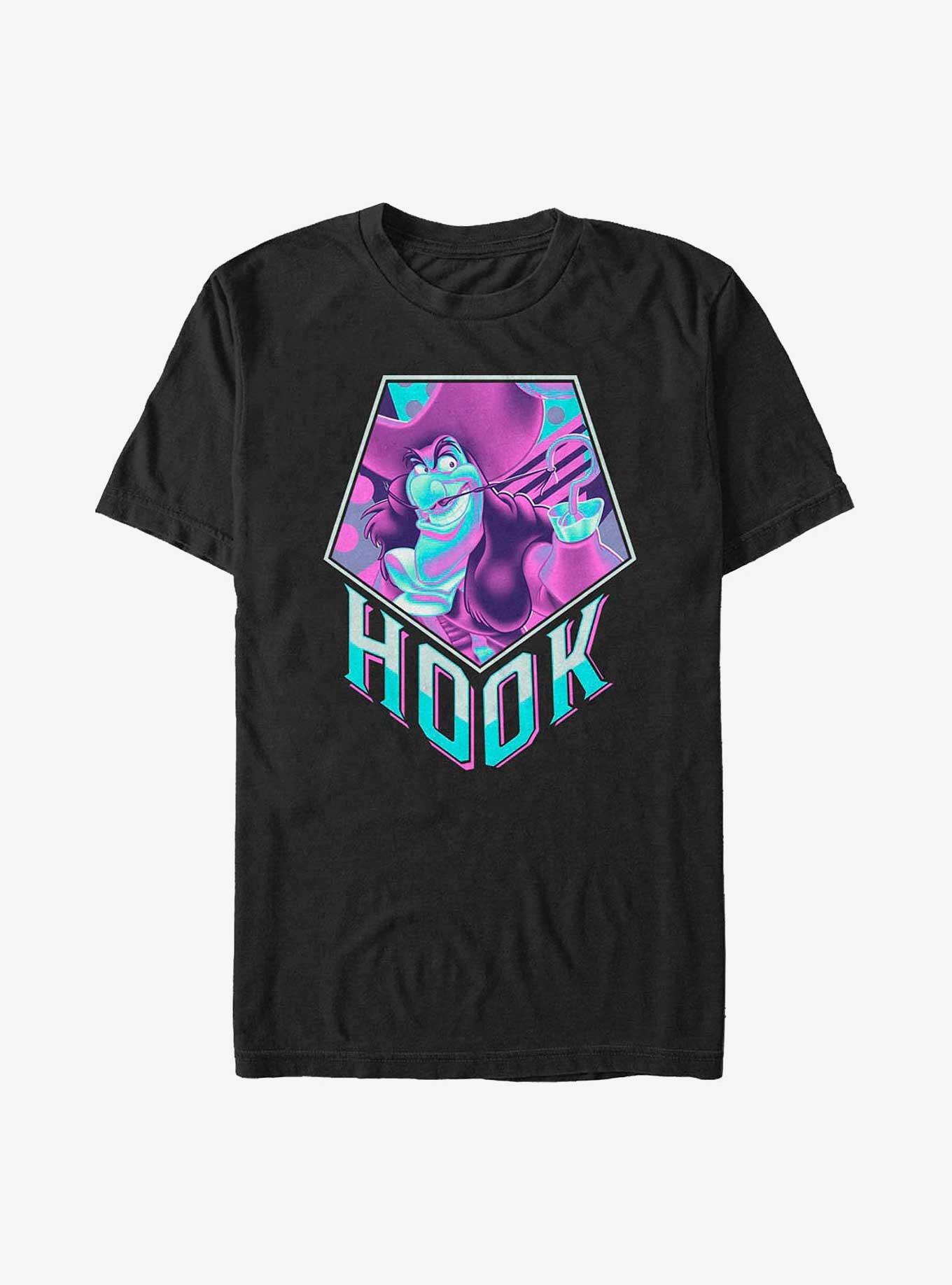Hot Topic Disney Peter Pan Neon Captain Hook T-Shirt
