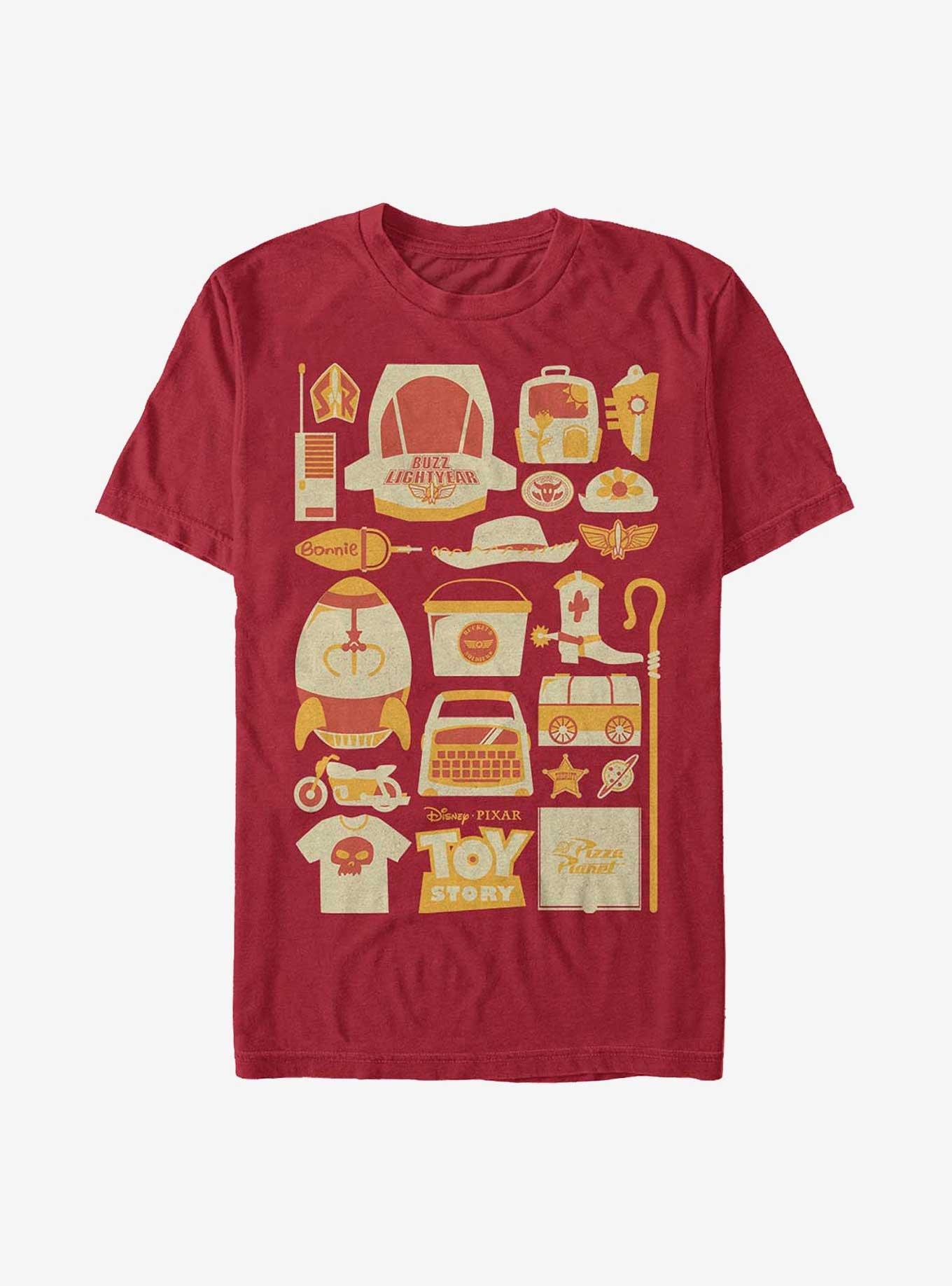 Pixar Toy Story Icons Poster T-Shirt, , hi-res